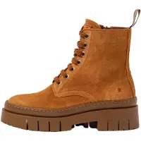 Art for woman. 11953S155003_023 1953S Silk Suede Toffee/Amber leather boots (36), Flat, 1 to 3 cm, Casual, Imitation leather