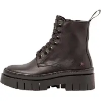 Art for woman. 119531101003_001 Black leather ankle boots 1953 (38), Flat, 1 to 3 cm, Casual