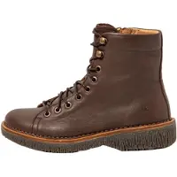 El naturalista for woman. 255724ZJ0005_012 Leather Ankle Boots N5572 Volcano medium brown (36), Flat, Zip, Casual