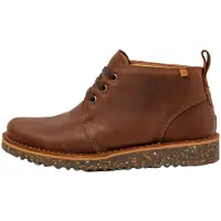 El naturalista unisex. 256302560005_012 Arizona brown leather ankle boots (36), Flat, Laces, Casual