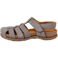El naturalista unisex. 258621250005_0B0 Leather sandals N5862 Tabernas greyish blue (45), Flat, Velcro, Casual