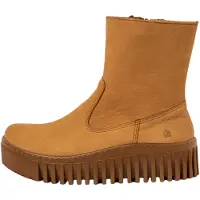 Art for woman. 1153114ZM003_024 Leather Ankle Boots 1531 Brighton brown (36), 3 to 5 cm, Zip, Casual