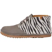 El naturalista for woman. 25374P1F1005_ESP N5374P Wulf zebra leather ankle boots (39), Flat, Laces, Casual, Animal Print