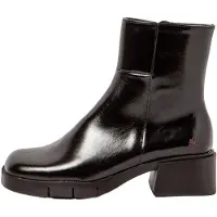 Art for woman. 112841201003_001 Leather Ankle Boots 1284 Warsaw black (39), 3 to 5 cm, Zip, Casual