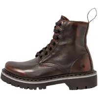Art unisex. 1116616EG003_012 Leather Ankle Boots 1166 Marina brown (36), Flat, Laces, Casual