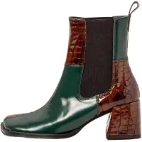 Art for woman. 1170711F5003_0MU Leather Ankle Boots 1707 Verona green (39), 5 to 8 cm, None, Casual