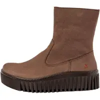 Art for woman. 115311412003_012 Leather ankle boots 1531 brown (42), 8 to 10 cm, Zip, Casual
