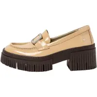Art for woman. 1137211KH003_082 Leather Shoes 1372 York beige (36), 3 to 5 cm, None, Casual, Classic