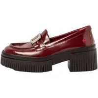 Art for woman. 113721167003_008 Leather Shoes 1372 York maroon (40), 3 to 5 cm, None, Casual, Classic, Burgundy