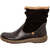 El naturalista for woman. 2N7584010005_001 Leather ankle boots N758 Soft Nappa Black (40), Flat, Zip, Casual