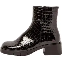 Art for woman. 112841301003_001 Leather Ankle Boots 1284 Warsaw black (36), 3 to 5 cm, Zip, Casual