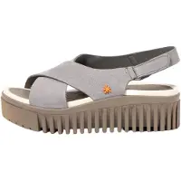 Art for woman. 115743150003_0B0 Leather Sandals 1574 Brighton blue (37), 3 to 5 cm, Velcro, Casual