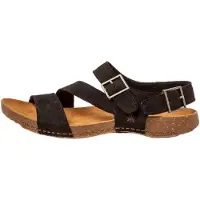 Art unisex. 109997010003_001 Leather sandals 0999 I Breathe black (41), Flat, Buckle, Casual