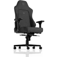 Noblechairs Hero TX - Stol - ergonomisk - armlener - T-formet - tipping - aluminium, polyuretan, stoff, minneskumplast, polyuretanlær, kaldskum, stålramme - antrasitt