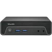 Shuttle XPC nano NE10N - Barebone - mini-PC 1 x N-series N100 / inntil 3.4 GHz - RAM 0 GB - UHD Graphics - Gigabit Ethernet - svart