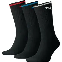 Puma SPORT CREW STRIPE 3P, Clothing, Black, 47-49