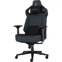 Genesis Nitro 800 - Spillestol - ergonomisk - rektangulær - armlener - T-formet - tipping - stoff - svart, grå
