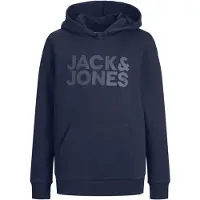 JACK&JONES JUNIOR Hettegenser - JjeCorp Noos - Navy Blazer/Jr/Large P - - 16 år (176) - Hettegenser