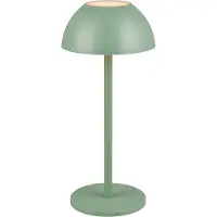 TRIO Ricardo LED oppladbar bordlampe, grønn, høyde 30 cm, plast
