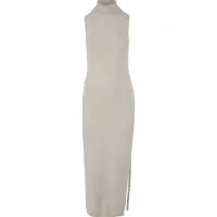 Urban Classics Knitted Eco Viscose Turtleneck Ermeløs Midikjole