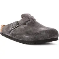 Birkenstock Boston Suede Leather Tresko