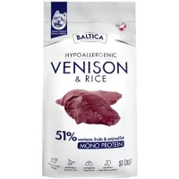 BALTICA Næringsrik Hypoallergenisk Hundemat For Små Raser Med Hjort Og Ris 12 Kg