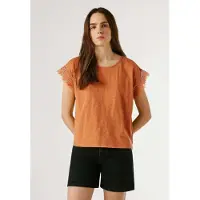Pepe Jeans for woman. PL5000143 Nain orange T-shirt (L), Casual, Cotton, Short sleeve