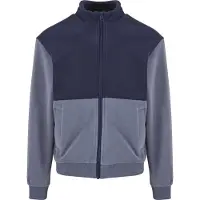 Urban Classics Colour Block Polar Fleece Genser Med Hel Glidelås
