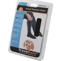 Travelsafe Pressure socks, kompresjonsstrømper, svart