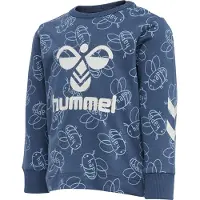Hummel Genser - hmlCollin - Fenrik Blue m. Hvit - - 74 - Genser