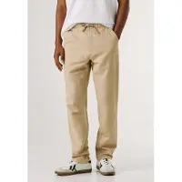 Pepe Jeans for man. PM2100080 Pull On Comfort Chino Linen Beige Pull On Trousers (29), Casual, Cotton