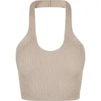 Urban Classics Rib Knit Crossed Neckholder Ermeløs Topp