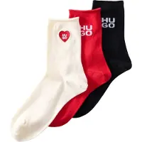 HUGO Heart Cc W 10279085 Red Sokker 3 Par