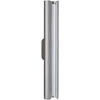 Ideal Lux LED-vegglampe Dorica, grå, høyde 30 cm, metall