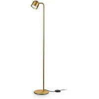 Ideal Lux gulvlampe Dodo i messing, høyde 118 cm, metall, dimmer