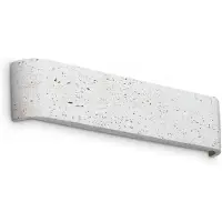 Ideal Lux LED-vegglampe Delta, sementfarge, bredde 41 cm, 3 000 K