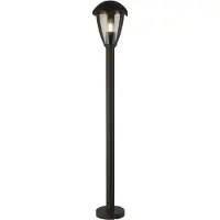 Searchlight Veilampe Bluebell, IP44, svart, høyde 97 cm, metall