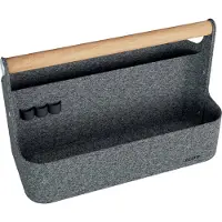 Leitz - Skrivebordsordner: 38 x 19 x 25.5 cm - thermofelt - mørk grå