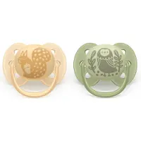 Philips AVENT Avent Pacifier ultra soft 2 pack 6-18 mdr. gul/grøn