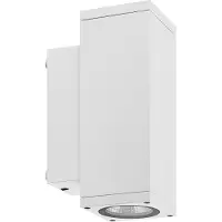 Deko-light utendørs LED-vegglampe ShoreLine Pro Square opp/ned, hvit