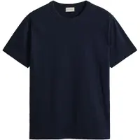 Gant for man. 2003436 Navy blue pima cotton T-shirt (XXL), Casual, Short sleeve