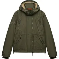 Superdry for man. M5012421A Arctic green hooded jacket (XL), Casual, Recycled Polister