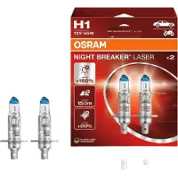 Osram Night Breaker Laser 64150NL-2HB H1-bilpærer 55 W 12 V, 2-pk