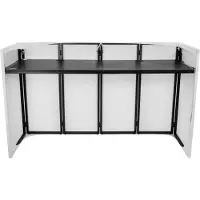 Omnitronic Large Mobil DJ Stand Mobilt DJ-bord Aluminium, Tekstil