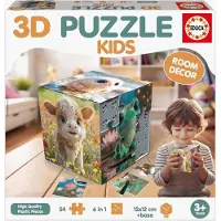 Educa Kids Baby Animals 3d Puslespill