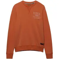 Superdry for man. M2014466A Vintage Prep Relaxed Crew Sweatshirt in orange (XXL), Casual, Cotton