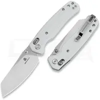 Bestechman Cicada - Satin - G10 foldekniv, hvit