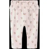 Lil´ Atelier Lil' Atelier Bukser - NbfLayo - Coconut Melk/Cherry m. Volang - - 68 - Bukser - bomull