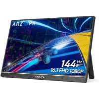 Arzopa Z1FC bærbar skjerm 16,1 144Hz IPS Full HD 1080p metallhus + veske