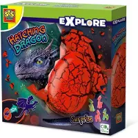 SES Creative Egg - Utforsk - Klekkeegg Drage - - OneSize - Leketøy
